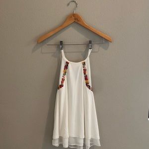 Super cute flower embroidered blouse; never worn
